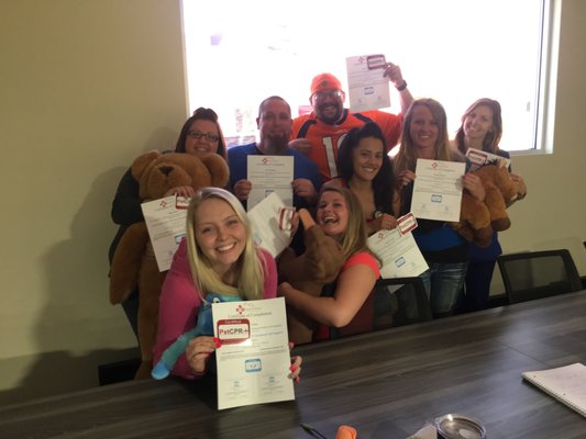 Happy group of new certified Pet CPR providers in Lakewood, CO!