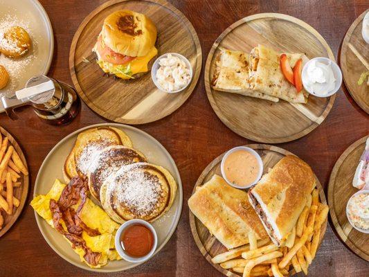 - OUR TOASTED BURGER 
- BREAKFAST SAMPLER
- PHILLY CHEESE STEAK