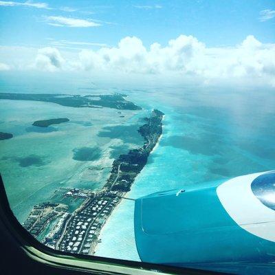 A private plane's view is best experienced with your dog on your lap!