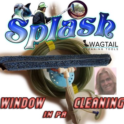 splash window cleaning in pa logo and waterfed window cleaning tools with John and Denise Kimmel