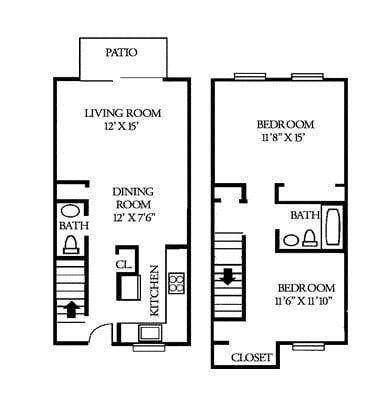 Two bedroom Town Home