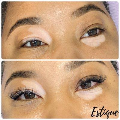 Natural volume lash set