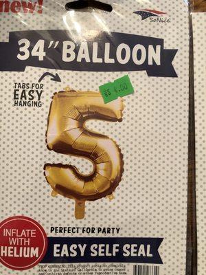 $4.00 Gold balloon