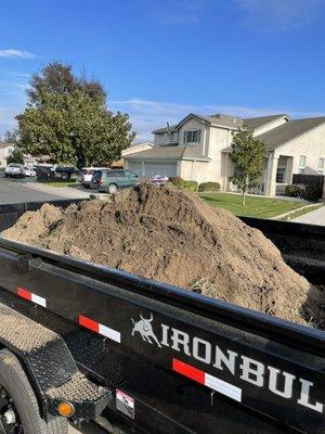 Dirt removal and grading