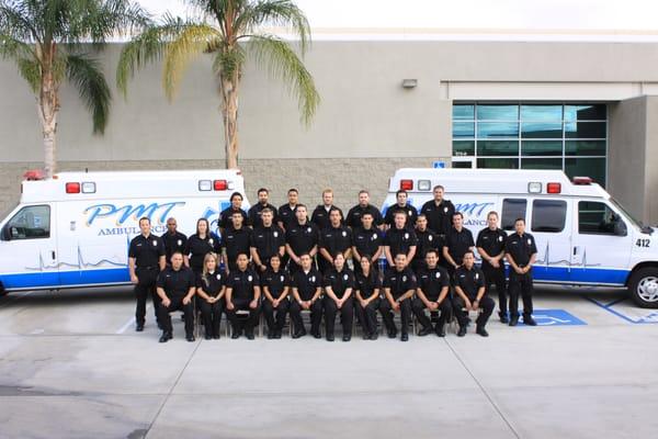 PMT's dedicated staff of Emergency Medical Technicians