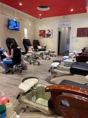 Pedicure area