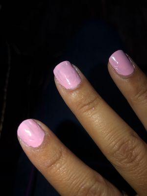 Not even nail polish can cover the cuts she left in my nail! They look terrible!