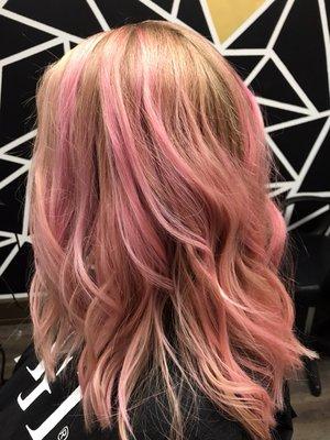 Pink balayage by Jordan Keith