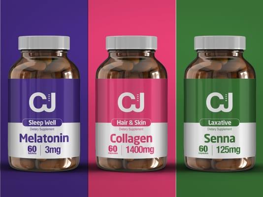 CJ Labs Line of Vitamins & Supplements