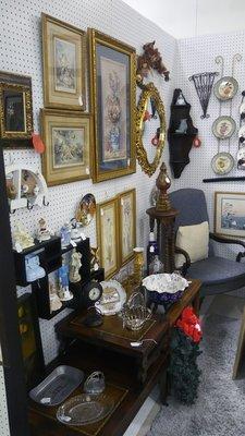 I helped reorganize my mom's pride and joy (her antique booth). She broke some labor laws though. lol