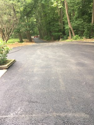 Driveway after