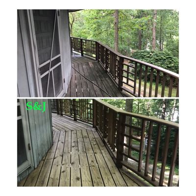 Deck cleaning