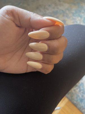 Full set acrylic almond nails $62.00