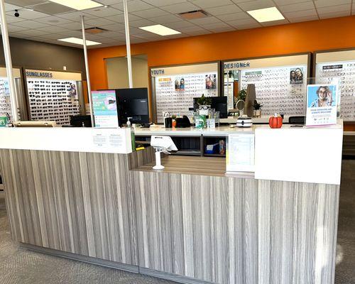 Store Interior at Stanton Optical store in Norfolk, VA 23502