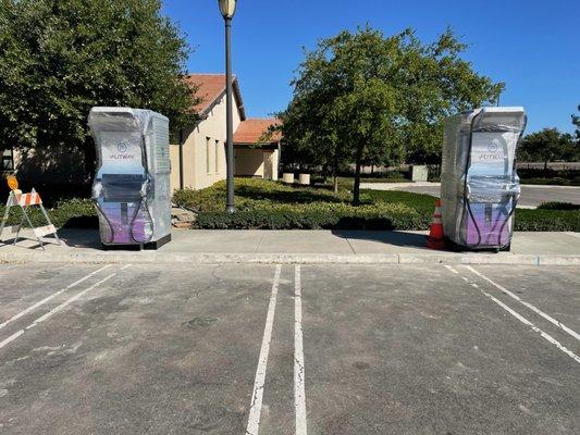 Flitway EV charging stations added at the trabuco center in Irvine by the KOBA Energy team