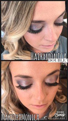 Bridal hair and makeup done by Monica