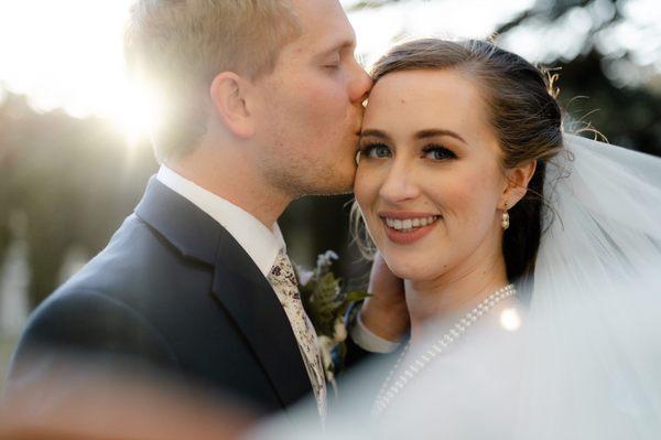 Wedding photos with makeup done by Katie Nguyen.