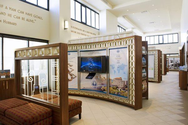 The Public Information Center houses a gallery of some 500 film presentations, providing an introduction to Dianetics & Scientology.