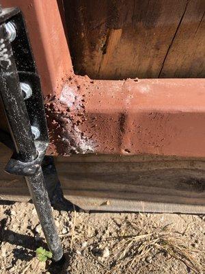 Another Bad Weld And Splice Weld In The Gate Frame