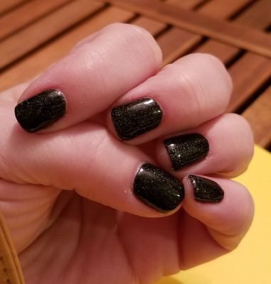 Black sparkles!