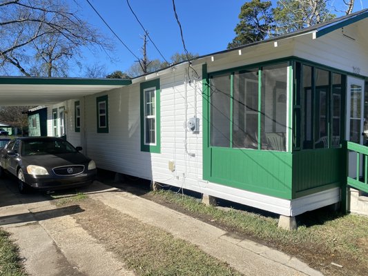 Newly painted home side view