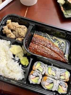 BBQ Eel Bento ($11.50) - comes with miso soup!