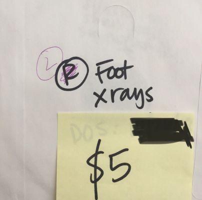 My X-ray CD still labeled Rt.foot even after they were told to correct it.