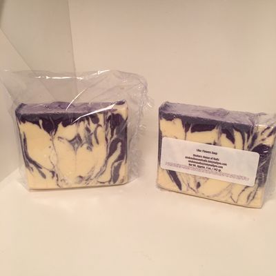 Lilac flowers handmade soap