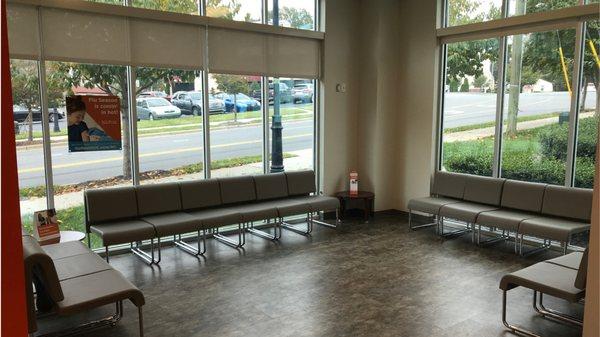 Lobby inside Novant Health-GoHealth Urgent Care in Midtown