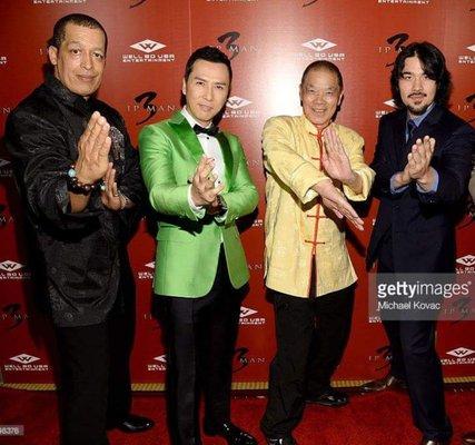 Grandmaster at the Ip Man 3 movie premiere