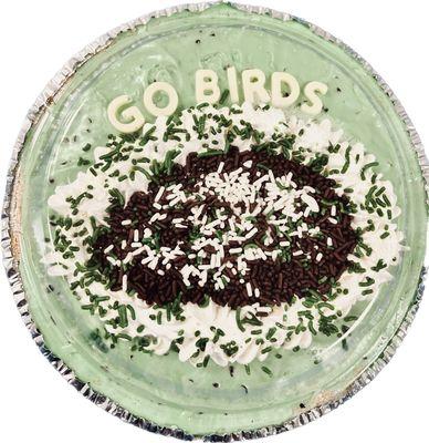 Scoops and spoons ice cream cake for the Super Bowl - go eagles!