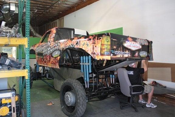 "Burning Money" Monster Truck Wrap