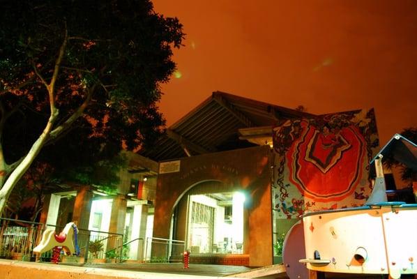 Sherman Heights Community Center by night