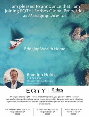 Brandon Hobbs - EQTY Forbes Global Properties