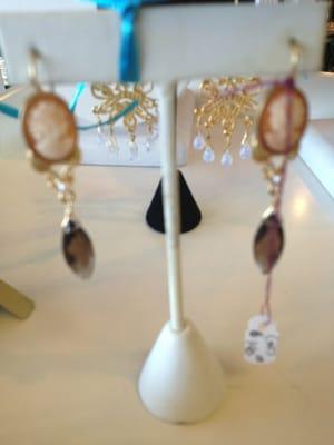 Cameo earrings