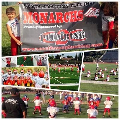 One of the teams we sponsor. The Santa Ana Tiny Mites Monarchs.