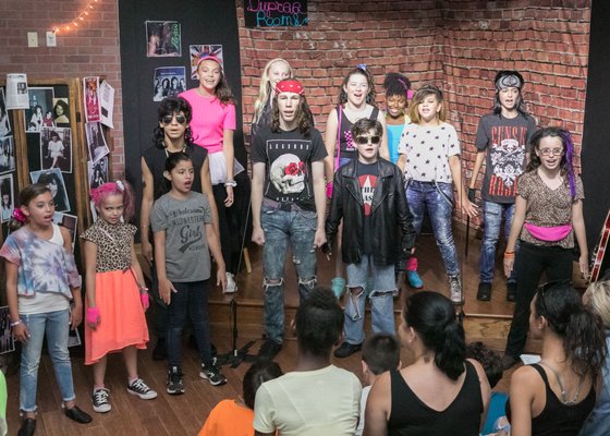 Our musical theater program features some amazing shows like Rock Of Ages Jr pictured here!