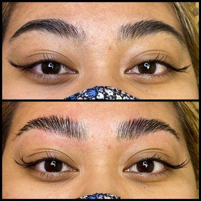 Brow Lamination and wax