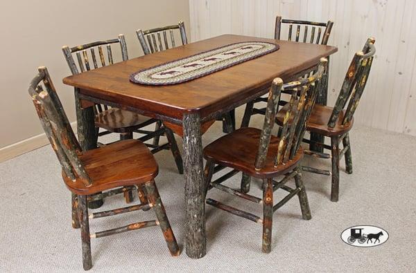 Solid Hickory & Cherry Dining Set