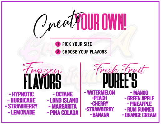 Create Your Own Drink!!!