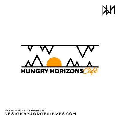 Logo for Hungry Horizons Café (Café Restaurant) - Copyright 2019-2020 © Design by Jorge Nieves, All rights reserved