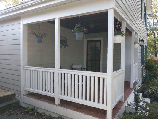 Porch enclosure.