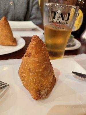 Samosas were freshly fried and hot!