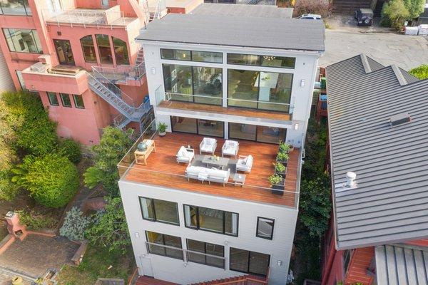 We completely gutted, remodeled and raised the roof of this Twin Peaks house.