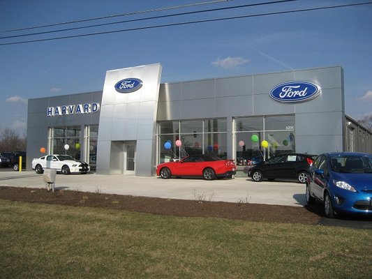 Harvard Ford (IL) Rebranding and 2 additions for 16 additional service bays.