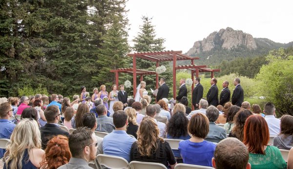 Outdoor Ceremony Site with Mountain Views