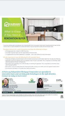 Renovating your home, with a renovation loan!