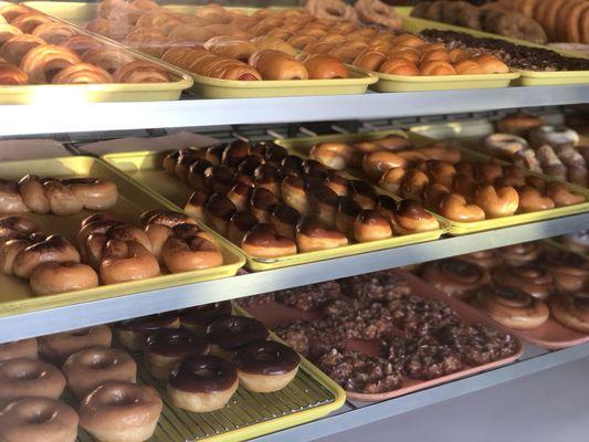 Variety of classic donuts