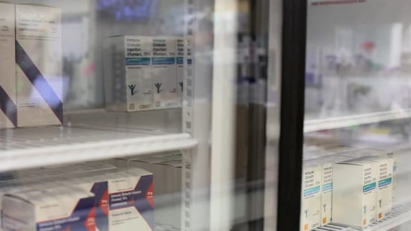 Refrigerated medications in the pharmacy