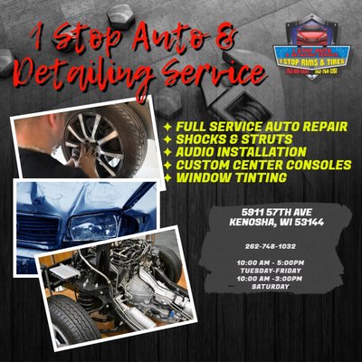 We are a ! stop auto repair service.